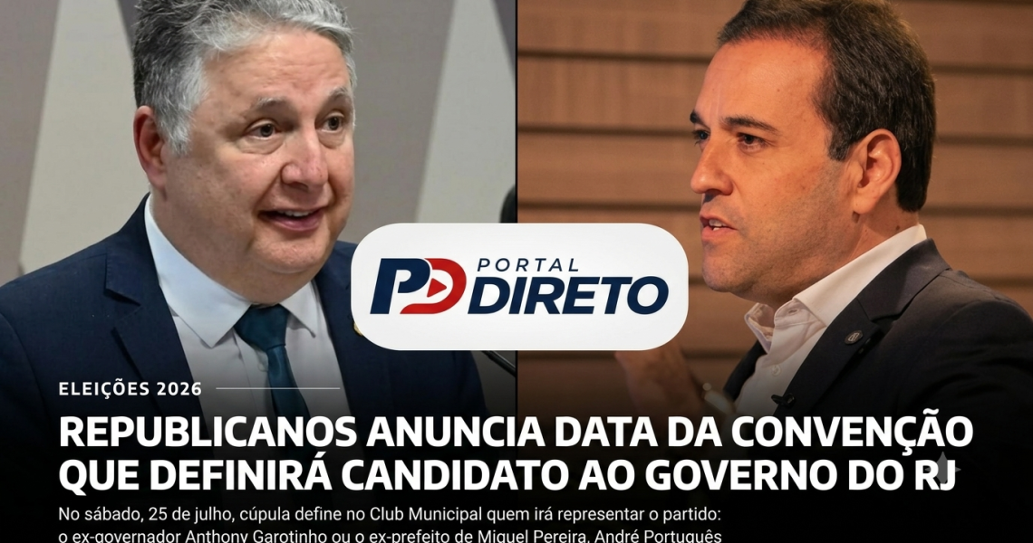 Republicanos marca convenção para definir candidato ao Governo do Rio entre Garotinho e André Português