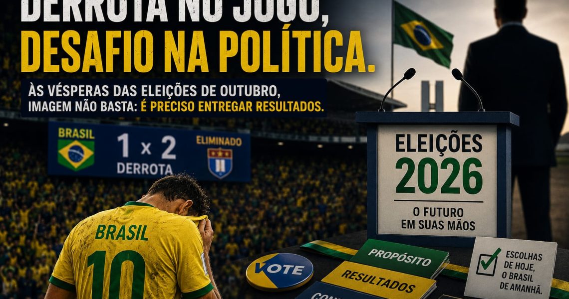 Derrota da Seleção reacende reflexão sobre imagem política às vésperas das eleições de outubro