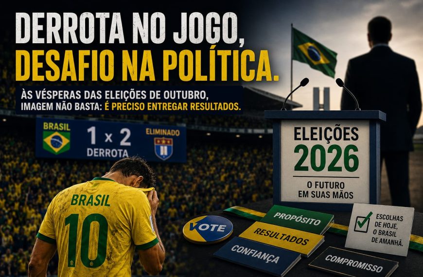 Derrota da Seleção reacende reflexão sobre imagem política às vésperas das eleições de outubro